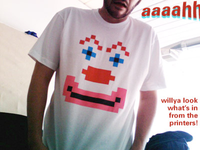 creepy pixel clown t-shirt