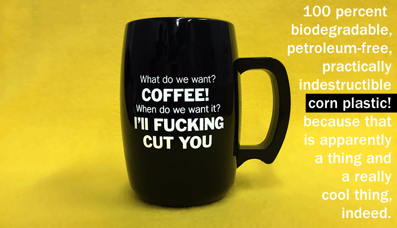 fucking coffee corn mug