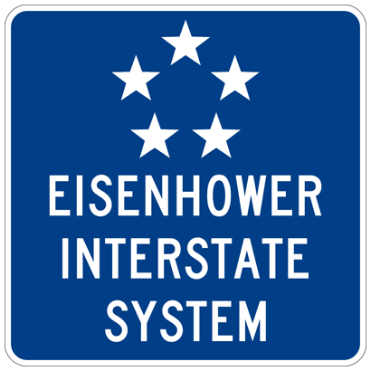 Eisenhower Interstate System sign