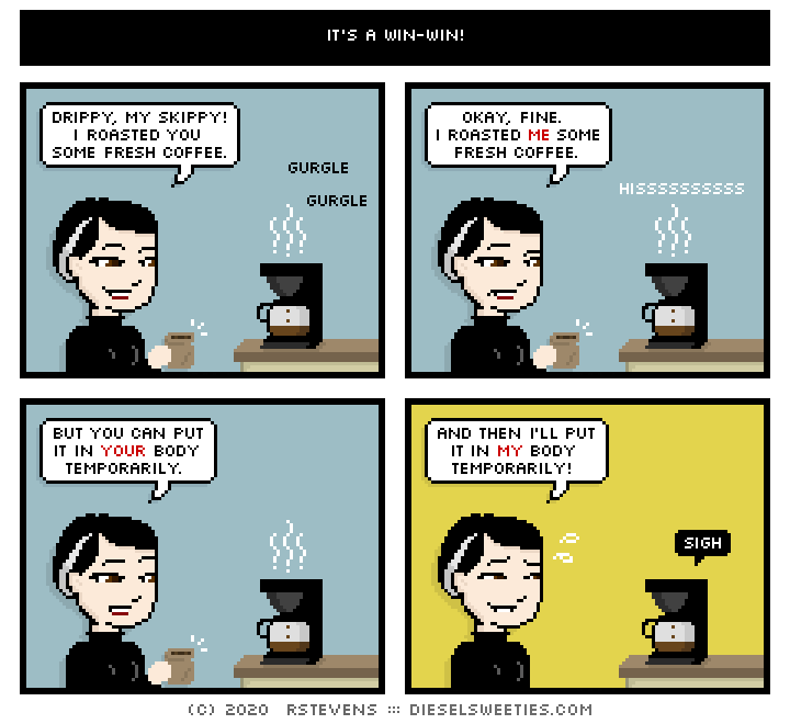 this is a diesel sweeties comic strip