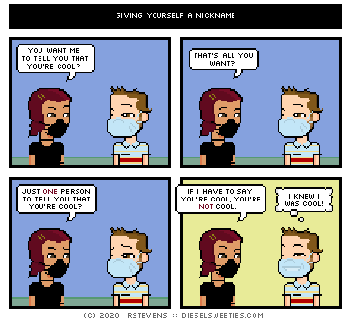 this is a diesel sweeties comic strip