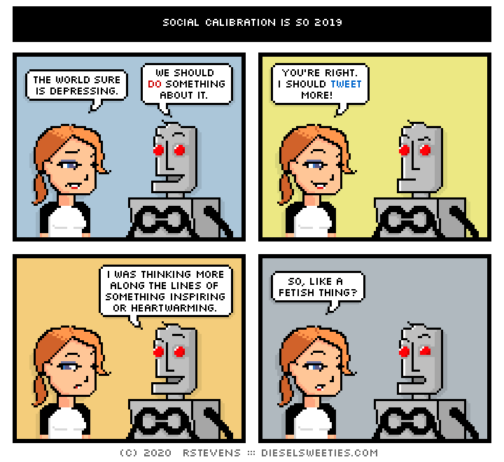 this is a diesel sweeties comic strip