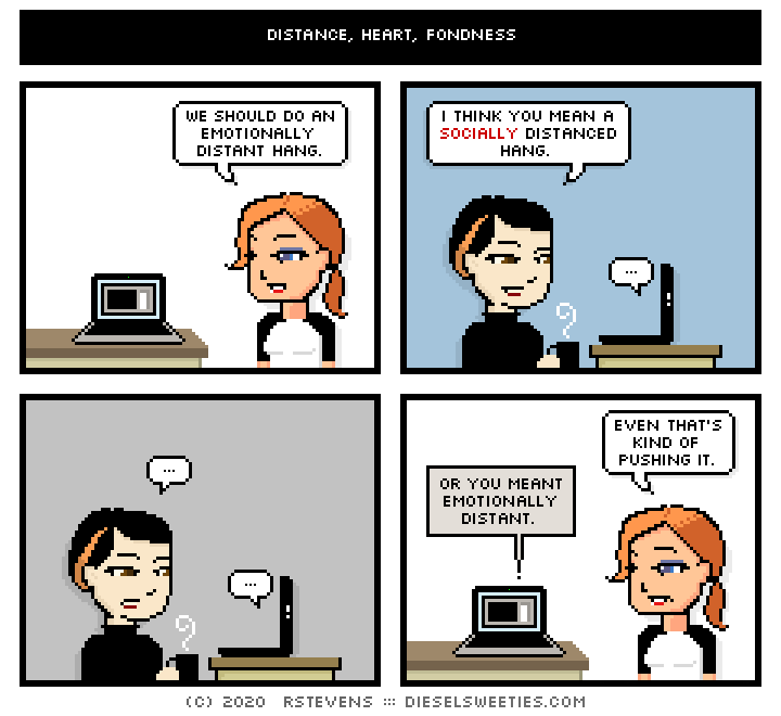 this is a diesel sweeties comic strip