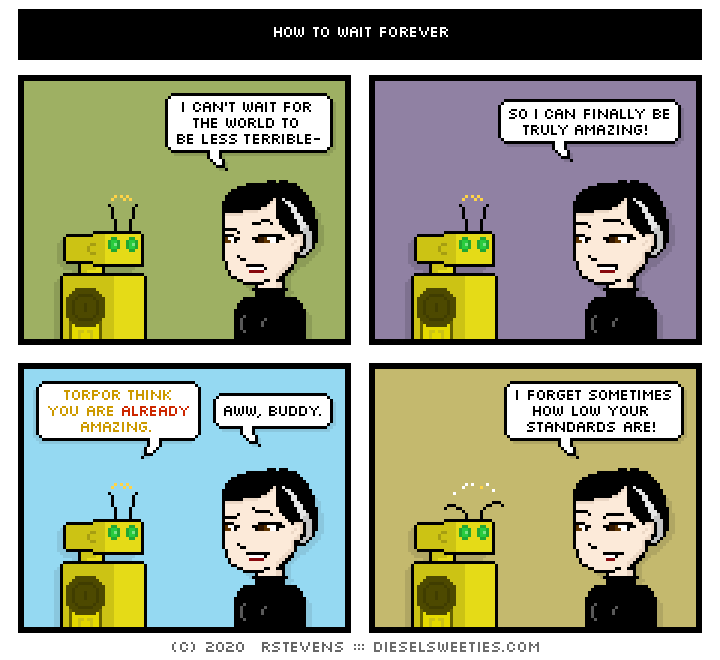 this is a diesel sweeties comic strip