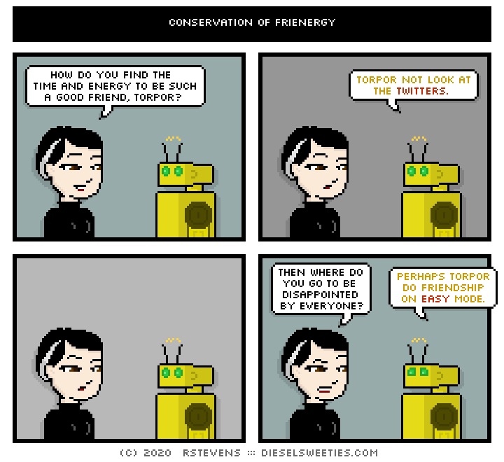 this is a diesel sweeties comic strip