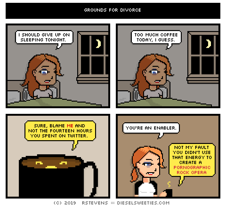 this is a diesel sweeties comic strip