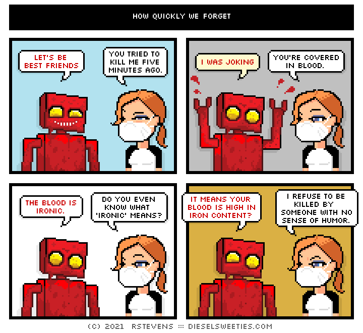 this is a diesel sweeties comic strip