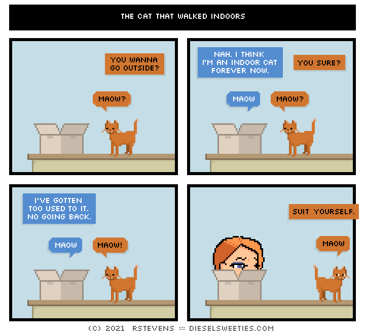 this is a diesel sweeties comic strip