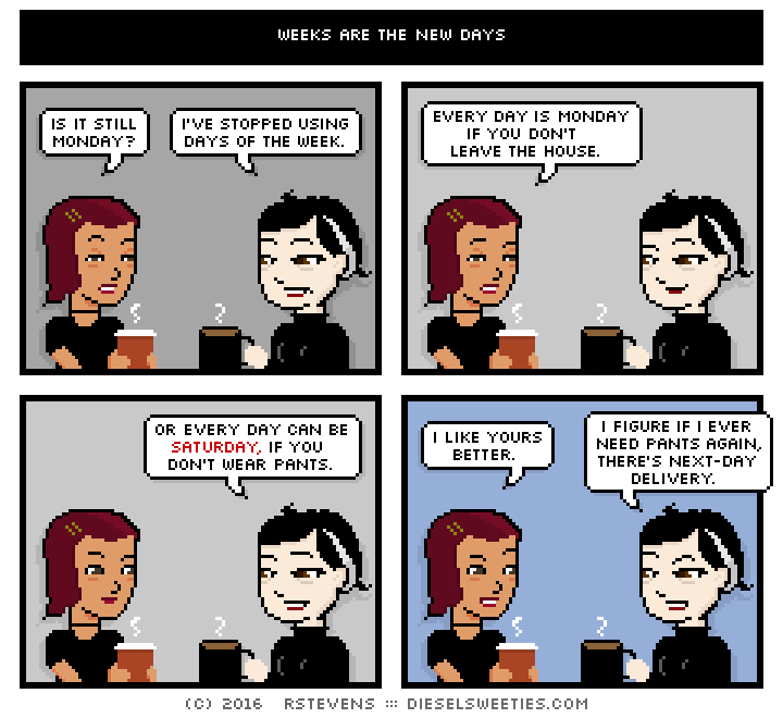 this is a diesel sweeties comic strip