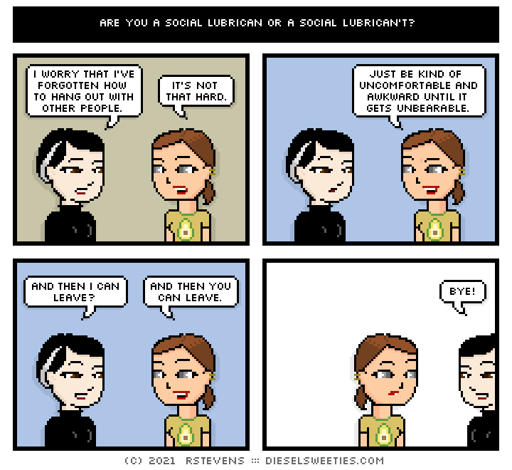 this is a diesel sweeties comic strip