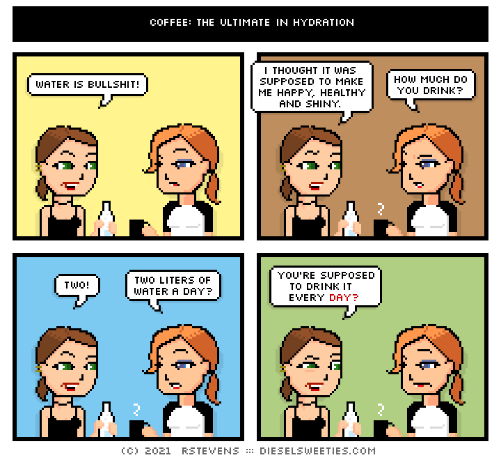 this is a diesel sweeties comic strip