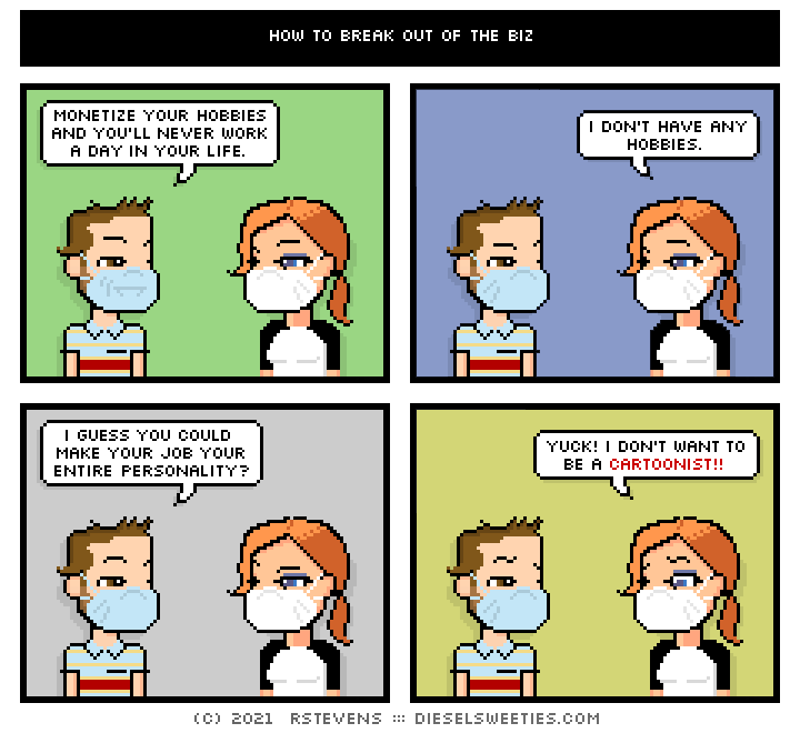 this is a diesel sweeties comic strip