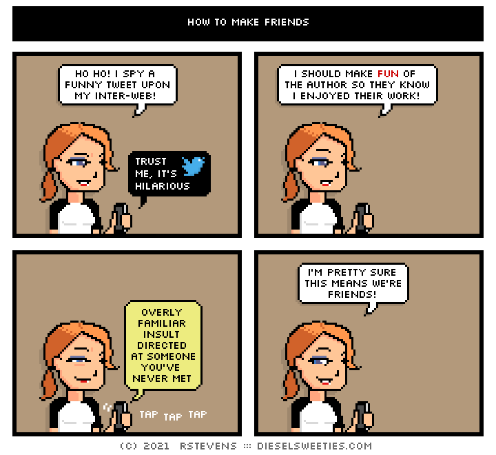 this is a diesel sweeties comic strip