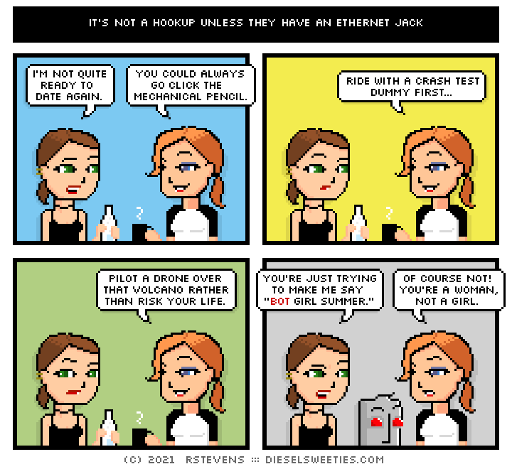 this is a diesel sweeties comic strip