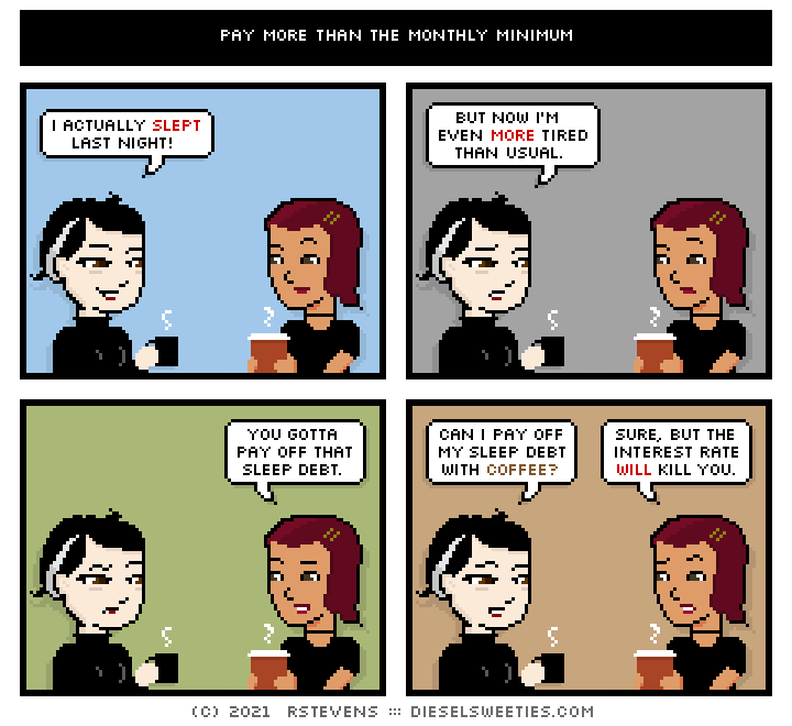 this is a diesel sweeties comic strip