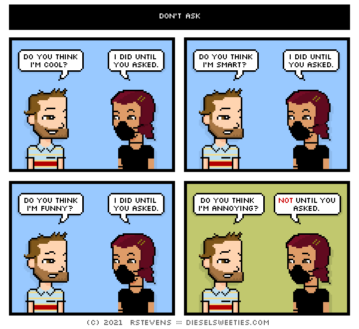 this is a diesel sweeties comic strip