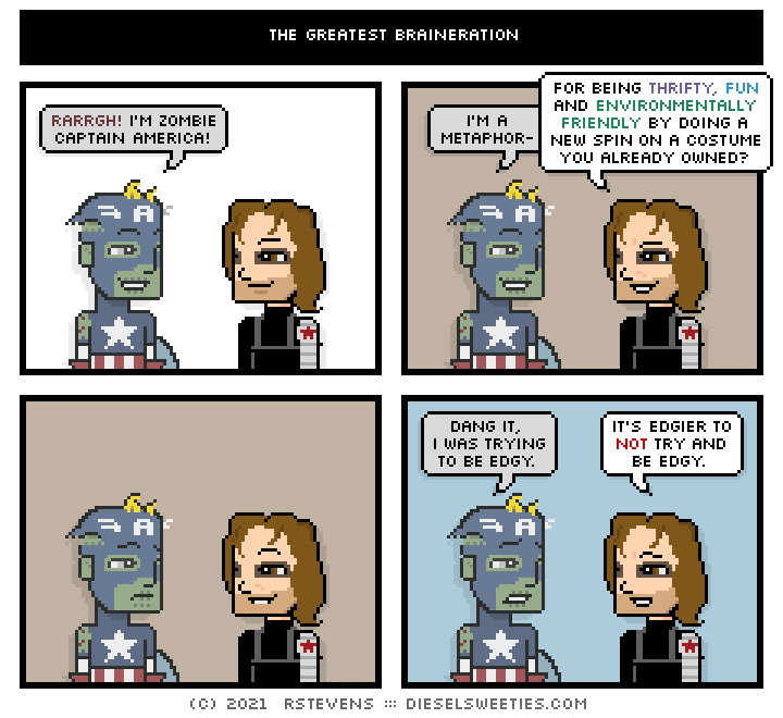 this is a diesel sweeties comic strip