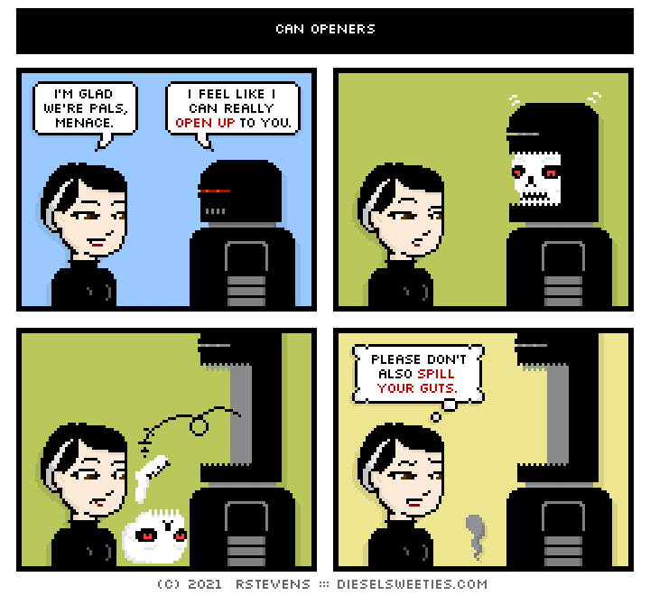 this is a diesel sweeties comic strip