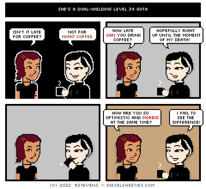 this is a diesel sweeties comic strip