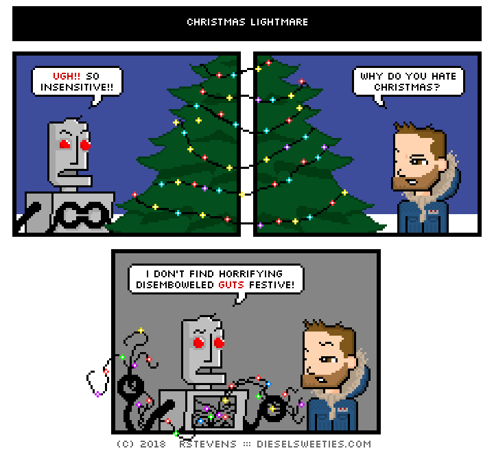 this is a diesel sweeties comic strip