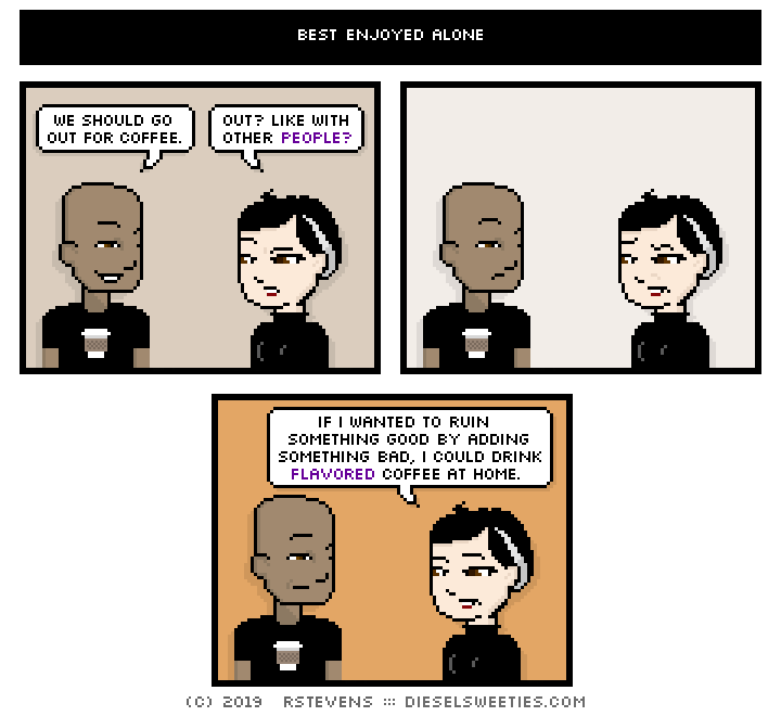 this is a diesel sweeties comic strip