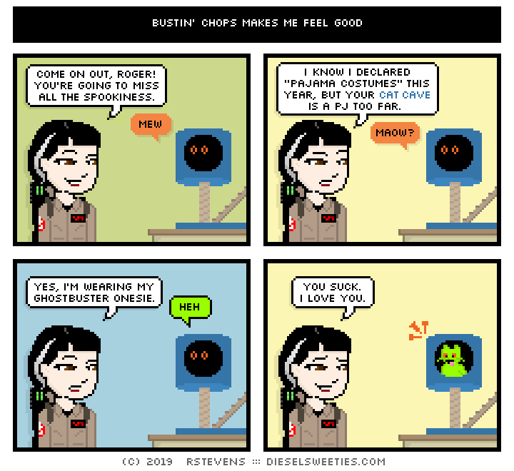 this is a diesel sweeties comic strip