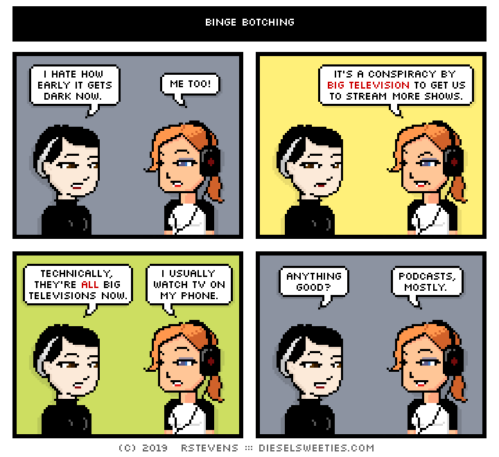 this is a diesel sweeties comic strip