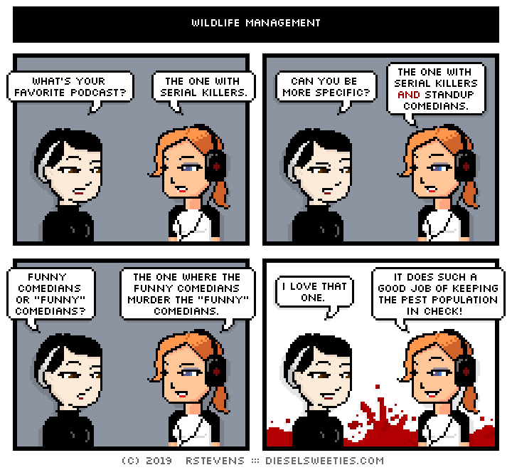 this is a diesel sweeties comic strip