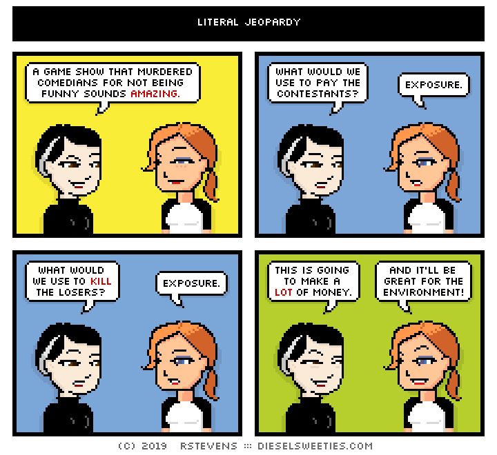 this is a diesel sweeties comic strip