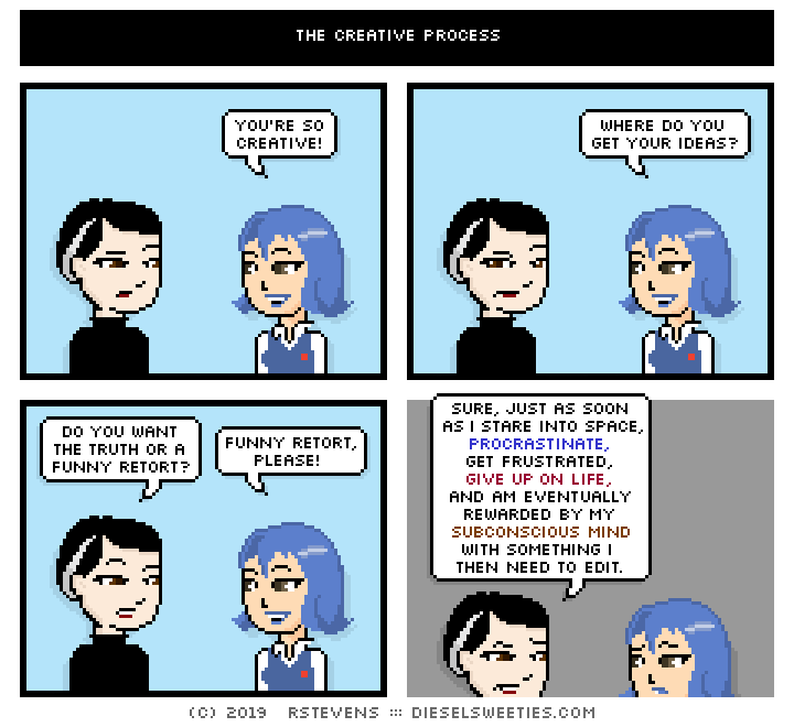 this is a diesel sweeties comic strip