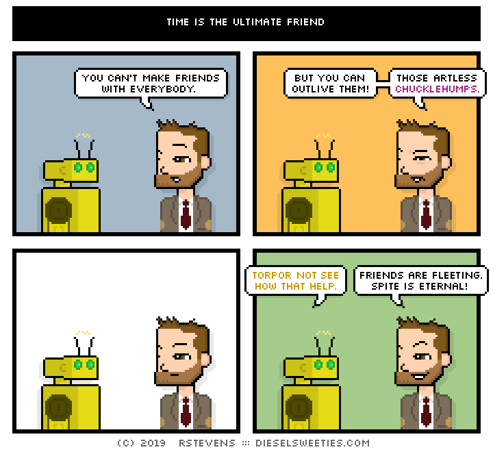 this is a diesel sweeties comic strip