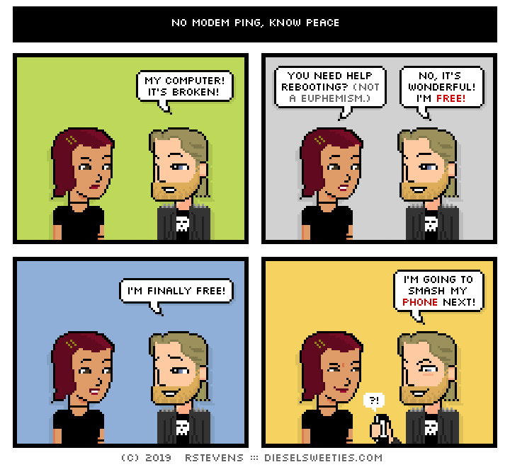 this is a diesel sweeties comic strip