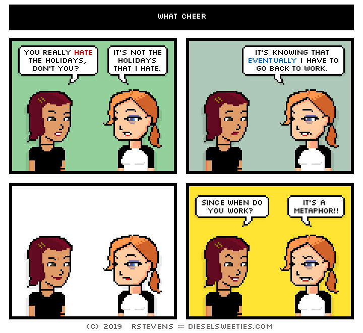this is a diesel sweeties comic strip