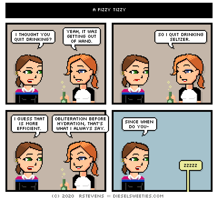 this is a diesel sweeties comic strip