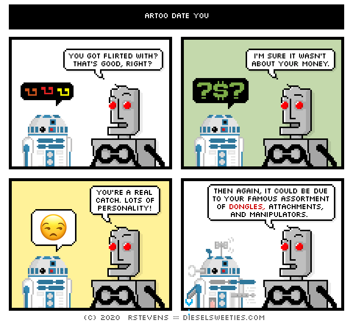 this is a diesel sweeties comic strip