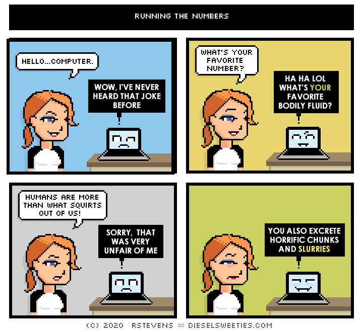 this is a diesel sweeties comic strip