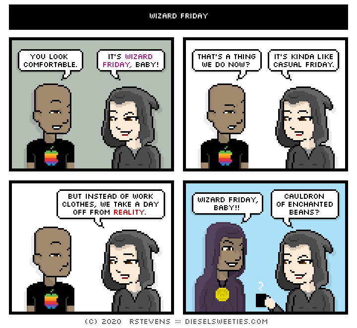 this is a diesel sweeties comic strip