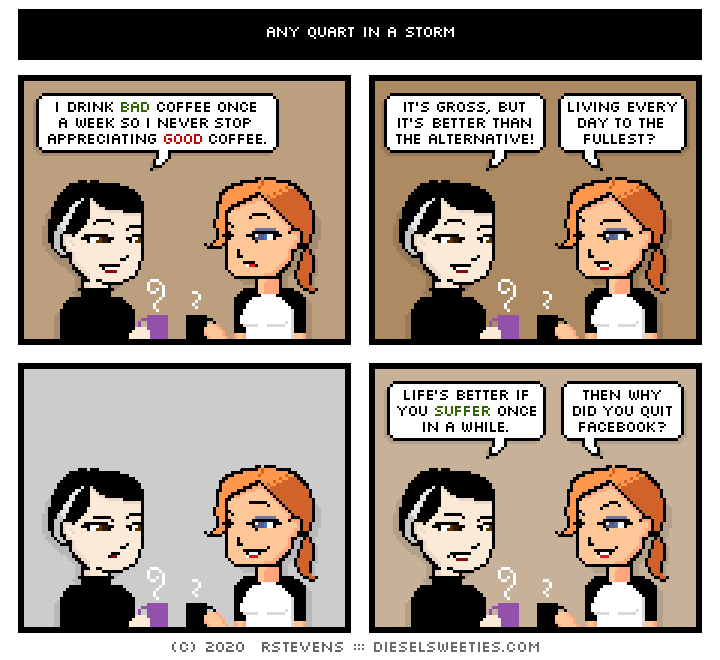 this is a diesel sweeties comic strip
